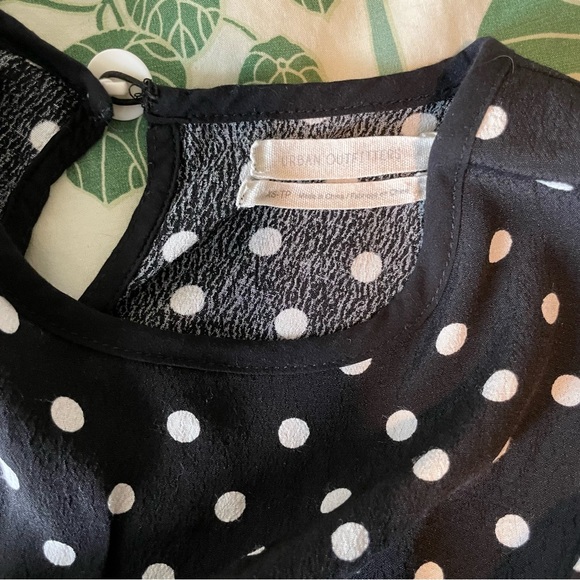 Urban Outfitters Polka Dot Button-Back Blouse - Picture 3 of 7